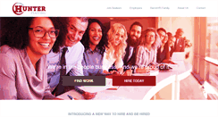 Desktop Screenshot of hunterstaffing.com